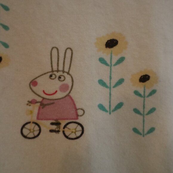 Yellow Peppa Pig 5T Dress with sunflowers - Picture 4 of 10